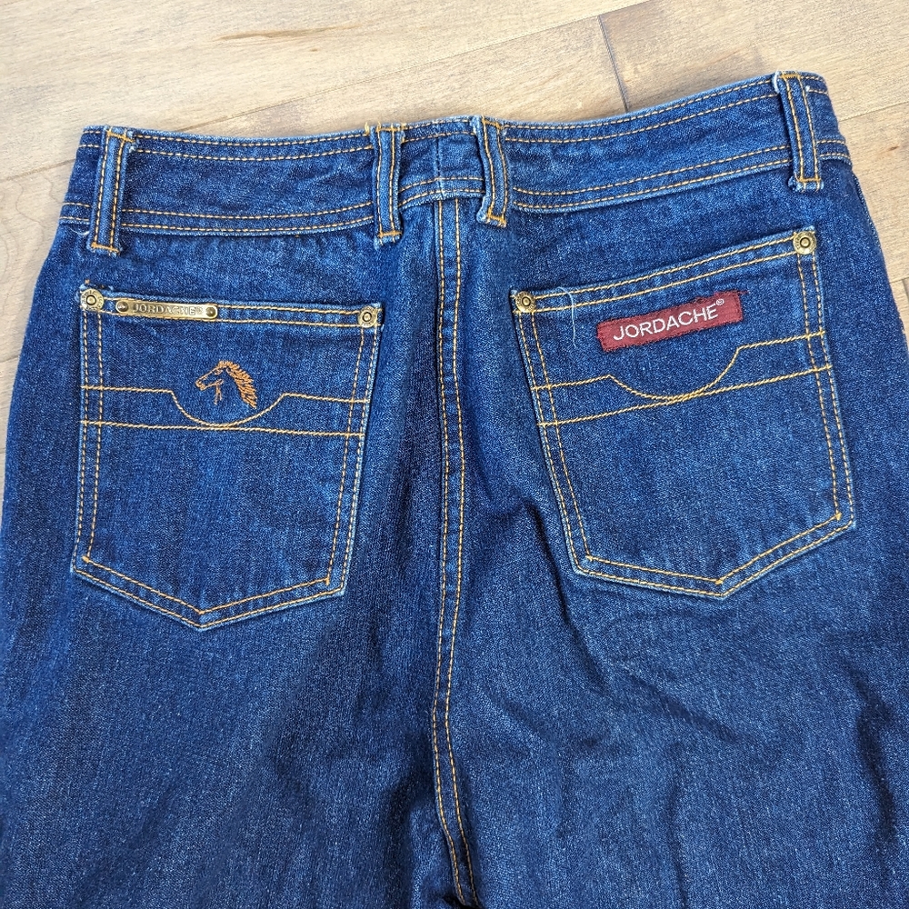 Vintage 80's Jordache dark wash jeans size 33" - Picture 4 of 8